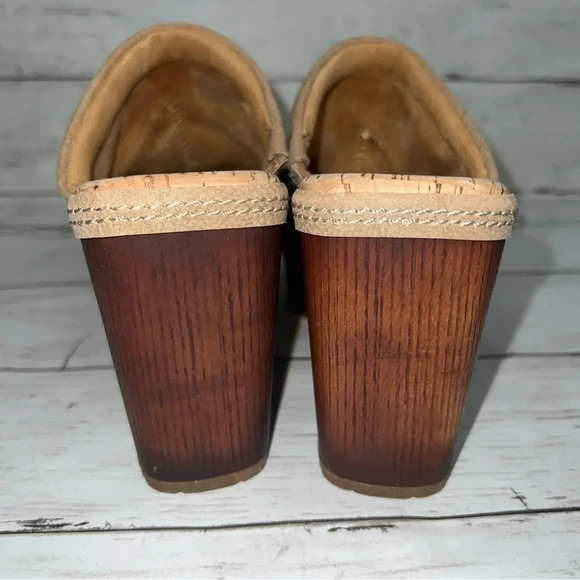 Korks Lori Clog Platform Western Boho Tan Aztec Size 6 - Picture 4 of 7
